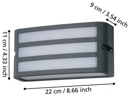 Уличный настенный светильник Eglo Camarda 900811