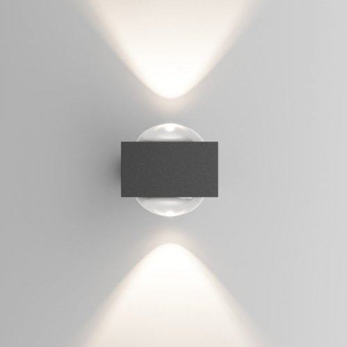 Уличный настенный светильник со светодиодами Elektrostandard Lenses a070452