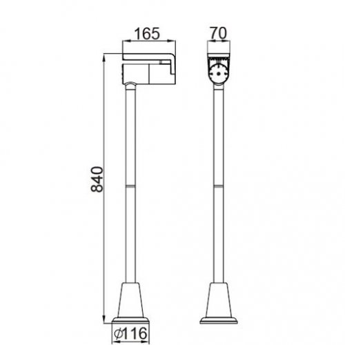 Наземный светильник Oasis Light W6191-840