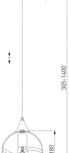 Подвесной светильник Eurosvet Lotus 50221/1 прозрачный