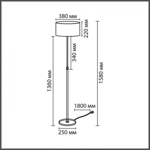 Торшер Irisa 8358/1F Торшер Irisa 8358/1F