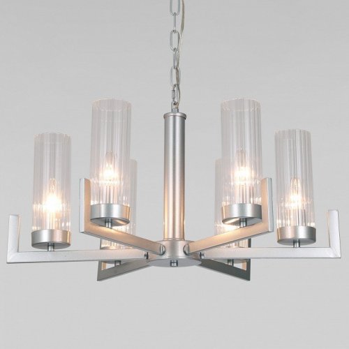 Подвесная люстра Eurosvet Arganie 60133/6 серебро Подвесная люстра Eurosvet Arganie 60133/6 серебро