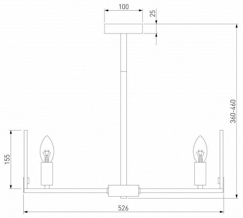 Люстра на штанге Eurosvet Marble 60158/5 латунь