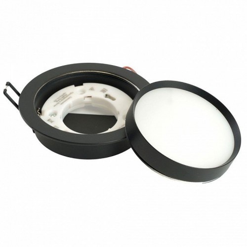 Светильник встраиваемый Feron DL507 потолочный GX53 черный круг 51349
