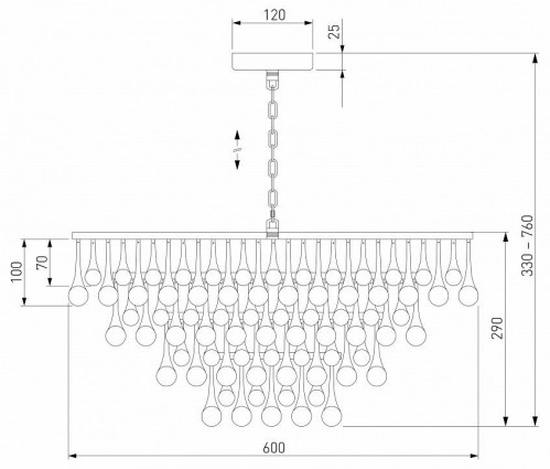Подвесная люстра Bogates Gutta 476/8