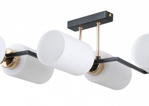 Потолочный светильник ILLUMICO IL0809-6ASQ-25 BK AB NAPLES