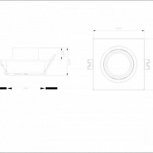 Встраиваемый светильник Denkirs Rond DK3121-WH