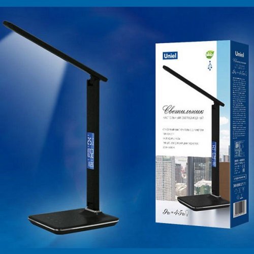 Настольная лампа (UL-00003335) Uniel TLD-551 Brown/LED/450Lm/3000-6000K/Dimmer/USB