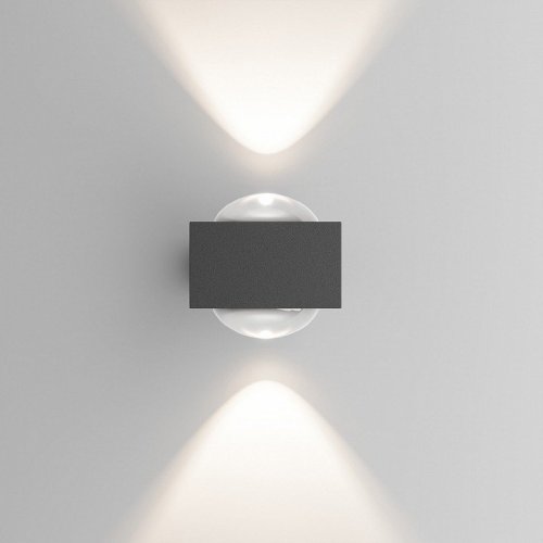 Уличный настенный светильник со светодиодами Elektrostandard Lenses a070452