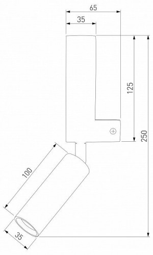 Светодиодный спот Eurosvet Pitch 40020/1 Led хром