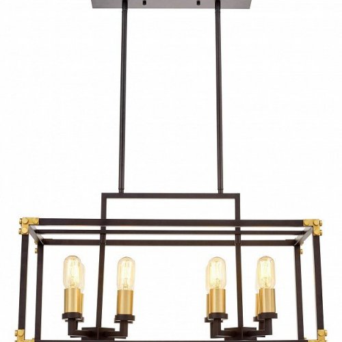 Подвесная люстра Lumina Deco Waldorf LDP 1140-8 BK+MD