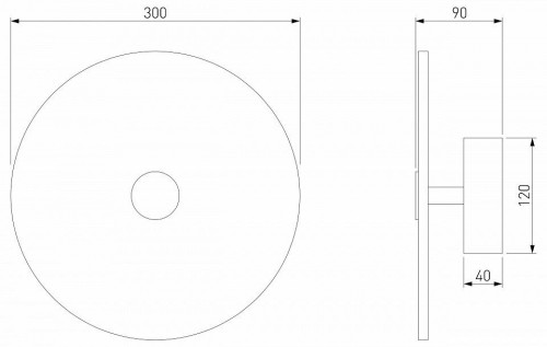 Настенный светильник Eurosvet Thasos 40341 LED черный