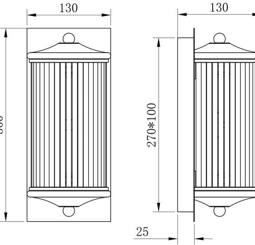 Бра Crystal bar KG0604W-1 brass