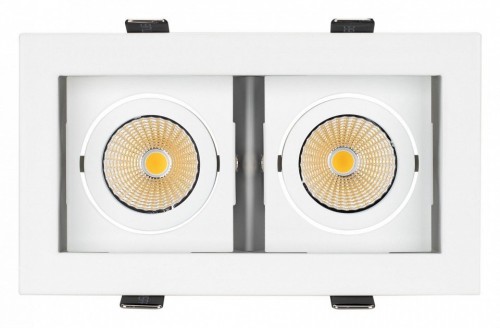 Встраиваемый светильник Arlight Cl-kardan CL-KARDAN-S180x102-2x9W Day (WH, 38 deg)