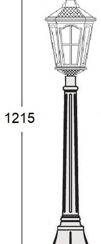 Наземный фонарь Oasis Light ALBORG 79707 Bl