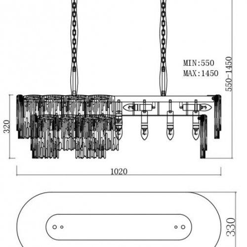 Подвесная люстра 164FA-33125 Подвесная люстра 164FA-33125