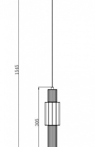 Подвесной светодиодный светильник Maytoni Verticale MOD308PL-L9GN3K
