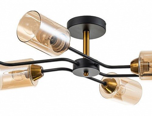 Потолочная люстра Escada Vertigo 1131/6P Black/Gold Потолочная люстра Escada Vertigo 1131/6P Black/Gold