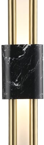 Настенный светодиодный светильник Crystal Lux CARTA AP6W LED BLACK/BRASS