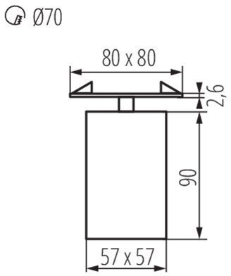 Споты Kanlux CHIRO GU10 DTL-W 29312