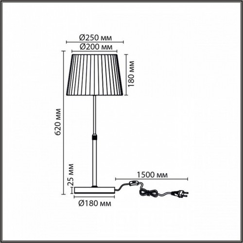 Интерьерная настольная лампа Lumion Tune 8302/1T