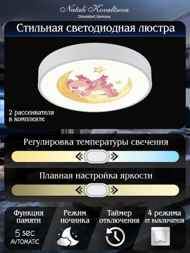 Потолочный светильник Natali Kovaltseva Kids INNOVATION STYLE 83122