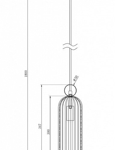 Подвесной светильник Maytoni Antic MOD302PL-01GR