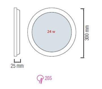 Встраиваемый светодиодный светильник Horoz Slim-24 24W 2700K 056-003-0024