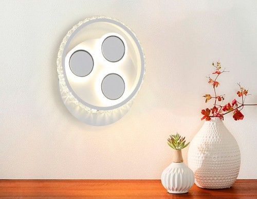 Накладной светильник Ambrella light Ice 2 FA268 SWH белый песок LED 4200K 18W 240*210*50