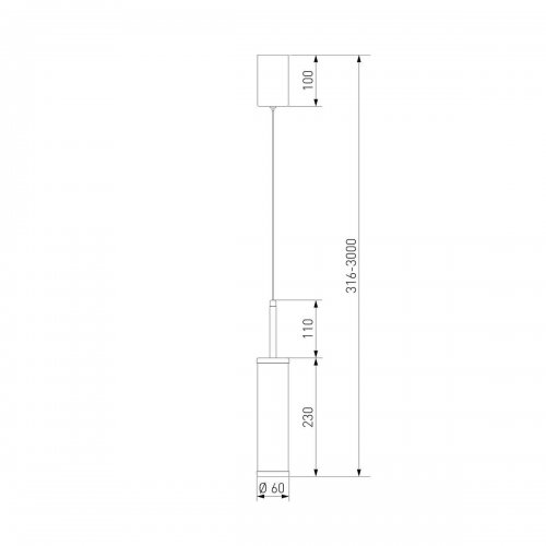 Подвесной светодиодный светильник Eurosvet Stark 50386/1 LED