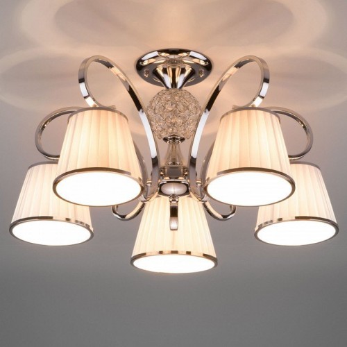 Потолочная люстра Eurosvet Tessa 60088/5 хром Потолочная люстра Eurosvet Tessa 60088/5 хром