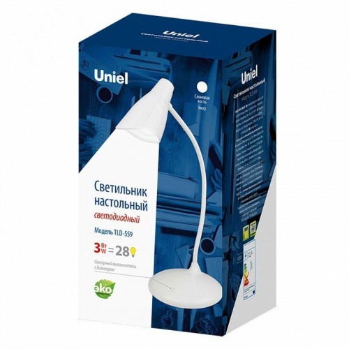 Настольная лампа (UL-00004141) Uniel TLD-559 Ivory/LED/280Lm/5000K/Dimmer Настольная лампа (UL-00004141) Uniel TLD-559 Ivory/LED/280Lm/5000K/Dimmer