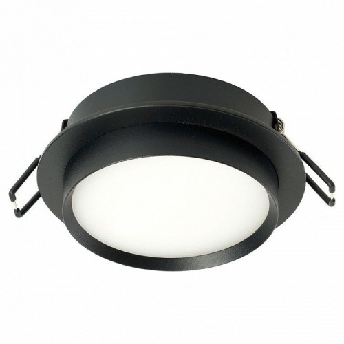 Светильник встраиваемый Feron DL507 потолочный GX53 черный круг 51349