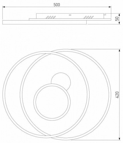 Накладной светильник Eurosvet Caroline 90256/1 белый Накладной светильник Eurosvet Caroline 90256/1 белый