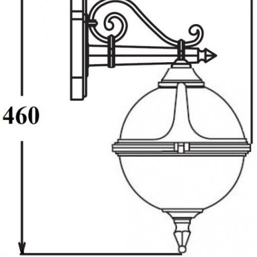 Настенный фонарь уличный VENA 88402 02 Bl