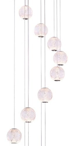 Подвесной светильник DeLight Collection Elliot Diamante MD20001012-14A chrome Подвесной светильник DeLight Collection Elliot Diamante MD20001012-14A chrome