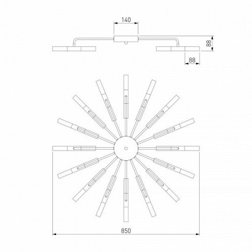 Потолочная люстра Bogates Bastone a054002