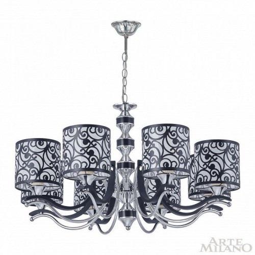Подвесная люстра Arte Milano Florentia-4957 304957/8 Bk/Ni