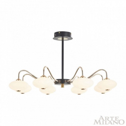 Потолочная люстра Arte Milano 273908/8 BK/GD