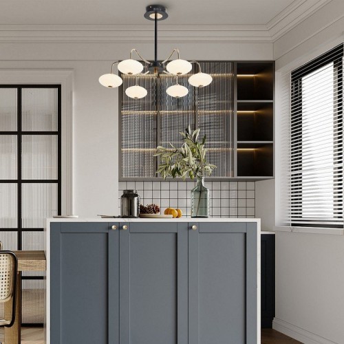 Потолочная люстра Arte Milano Neapol-73908 273908/6 BK/GD