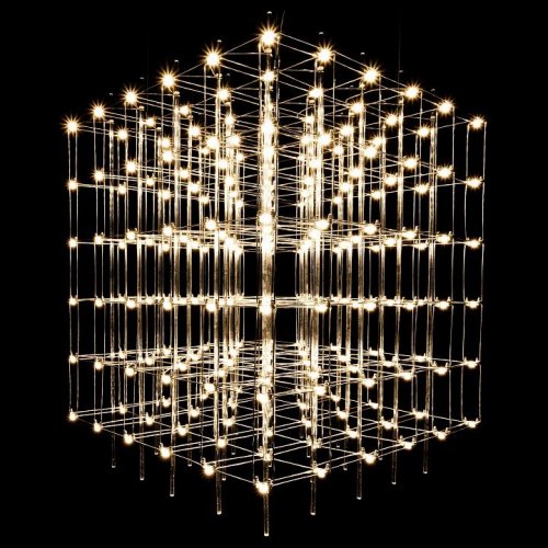 Подвесная люстра O-LUCE Cosmic Glass ячейка 15*15 см 1094011-0