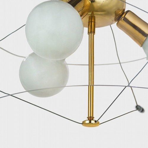 Подвесная люстра Lumina Deco Globo LDP 6018-500 PR+F.GD