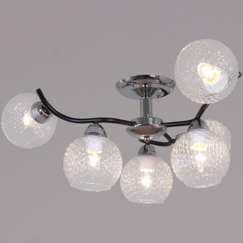 Потолочная люстра Reluce 07624-0.3-06 CR+BK Потолочная люстра Reluce 07624-0.3-06 CR+BK