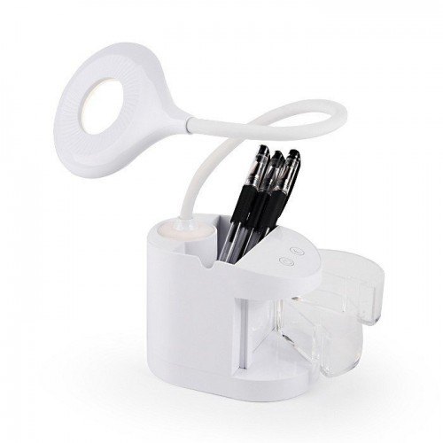 Настольная лампа офисная Ambrella light DE56 DE561 WH белый LED 4200K 4W