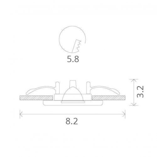 Точечный встраиваемый светильник Arte Lamp Praktisch A1203PL-1SS