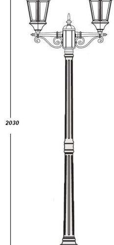 Наземный фонарь Oasis Light ASTORIA 2 91408LA Gb