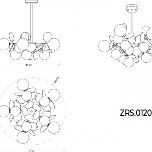 Потолочная люстра Floret ZRS.01201.10