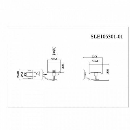 Бра Evoluce Linda SLE105301-01 Бра Evoluce Linda SLE105301-01