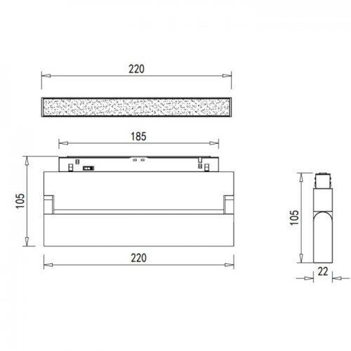 Трековый светильник Line DL20294WW12WDIM