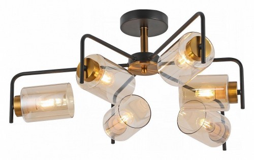 Потолочная люстра Illumico IL8248-6COU-79 BK GD Потолочная люстра Illumico IL8248-6COU-79 BK GD